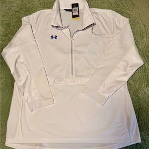 Under Armour White Windbreaker Jacket